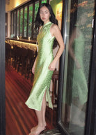 Radiant Blossom | Modern Midi Qipao Dress (夭夭其华)