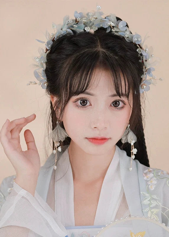 Snow Spirit | 2-Piece Flower Hair Pieces (雪魄)