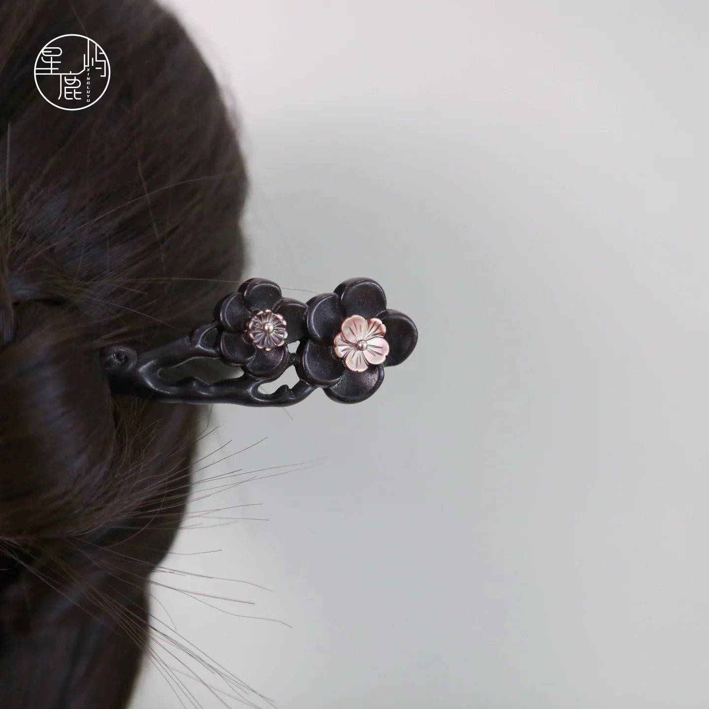 Ink Plum Hair Stick | Hanfu Hair Accessory