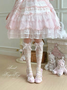 Summer Sweet Lolita Rose Jacquard Bow Socks