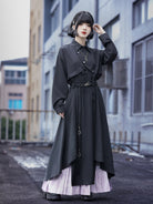 New Chinese Style Double Layered Pleated Wide Leg Culottes - Immeasurable 无量