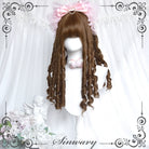 Sinwavy - Doll-like Roman Curl Lolita Wig, Straight Bangs