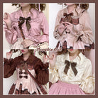 Chocolate Heart - Sweet Lolita Long Sleeve Blouse Multicolors