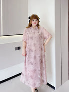 Lilac - New Chinese Style Cheongsam Dress