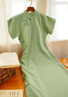 Jue Lei 蕨类 Fern 1930s Daily Retro Short Sleeve Qipao