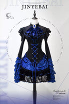 Twilight Hour - Gothic Lolita Hime-sleeve Blouse & Corset Skirt Set