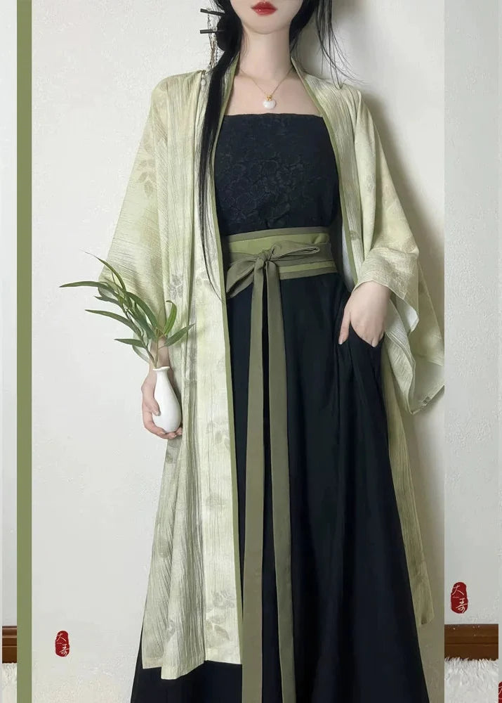 Spring Brew | 3-Piece Plus Pants Set (春水煎茶)
