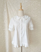 Cotton Sweet Lolita Blouse, Single / Fleece Lined Version
