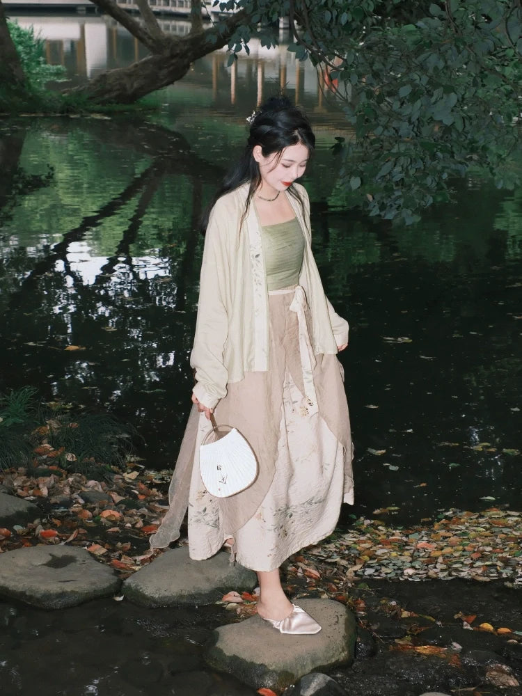 Pine 绿萝 - New Chinese Style Outfit