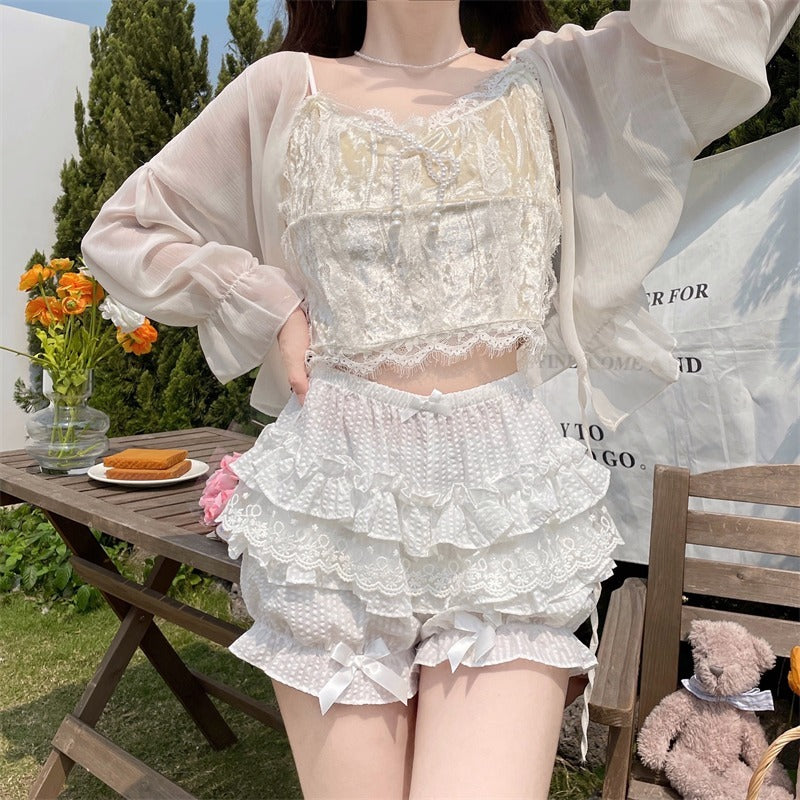Daily Lolita Bloomers, Lace Leggings for Summer Wear