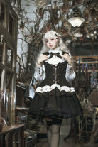 Bloodline Duke - Gothic Lolita SK Suit Spider Web Vest and Blouse