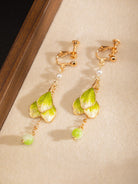 Tree of Life Velvet Flower Earrings | Hanfu Jewelry