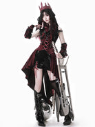 Prime Assassin - Ouji Lolita Suspender Skirt Set, High-low Hem