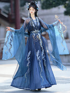 Wei Jin Dynasty Qiyao Ruqun Hanfu | Dragon Queen of the West Sea 西海龙王