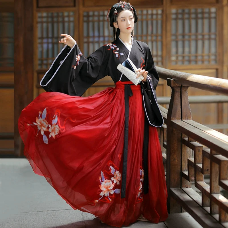 Wei Jin Dynasty Qiyao Ruqun Hanfu | Xiyan 兮颜