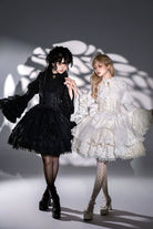 Good and Evil Angel - Gothic Lolita SK Set, Retro Princess Sleeve Blouse