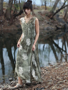New Chinese Style Tie Dye Summer Romance Dress