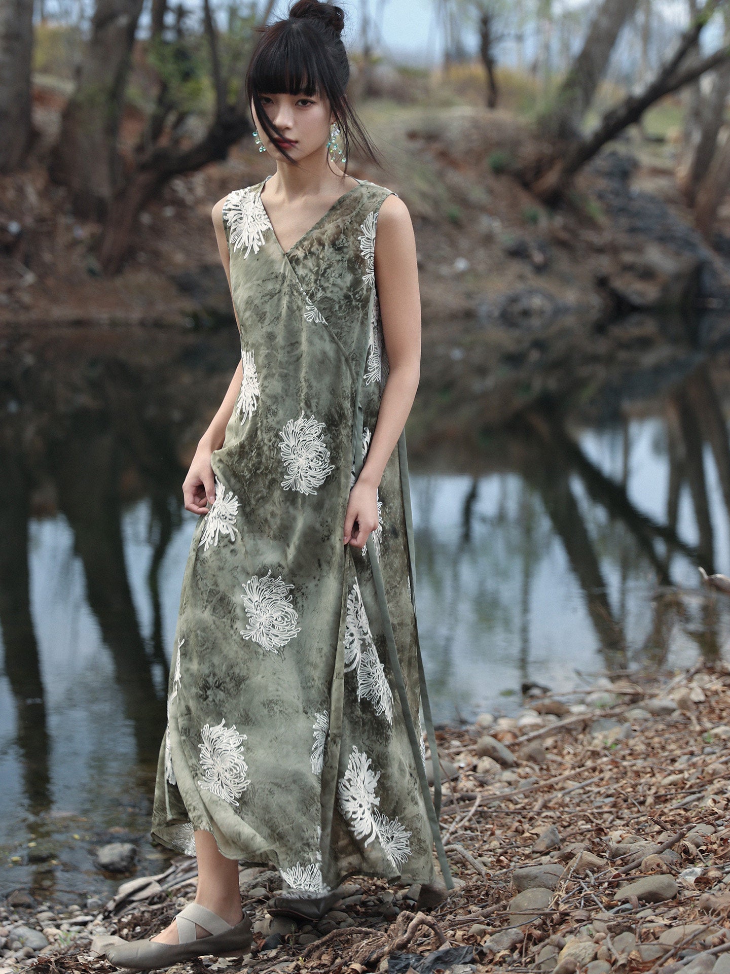 New Chinese Style Tie Dye Summer Romance Dress