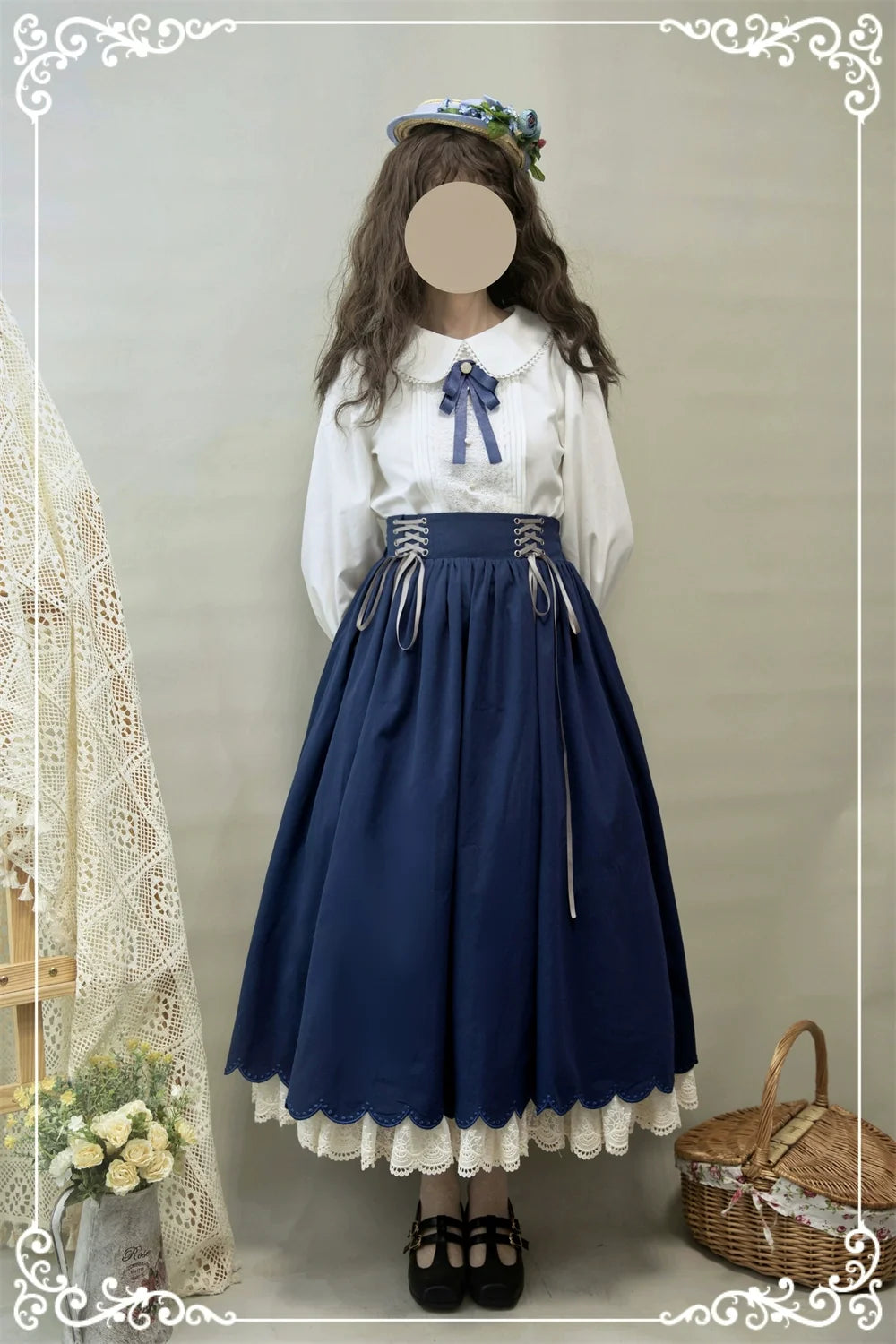 Countess's Autumn Travel - Vintage Lolita Shirt and Skirt