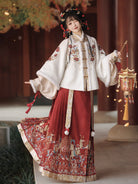 Ming Dynasty Chinese New Year Festival Hanfu | Fumalinmen 福马临门