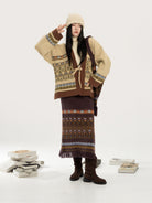 New Chinese Style Knitted Sweater Cardigan - Mushi 牧诗
