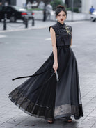 Chinese Sleeveless Crop Top | Oriental Bone 东方骨