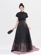 Chinese Blouse & Mamian Skirt Outfit | Huajian 花涧