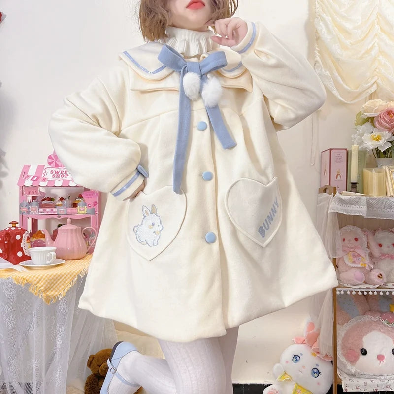Plus Size Lolita Coat Woolen Winter Lolita Overcoat