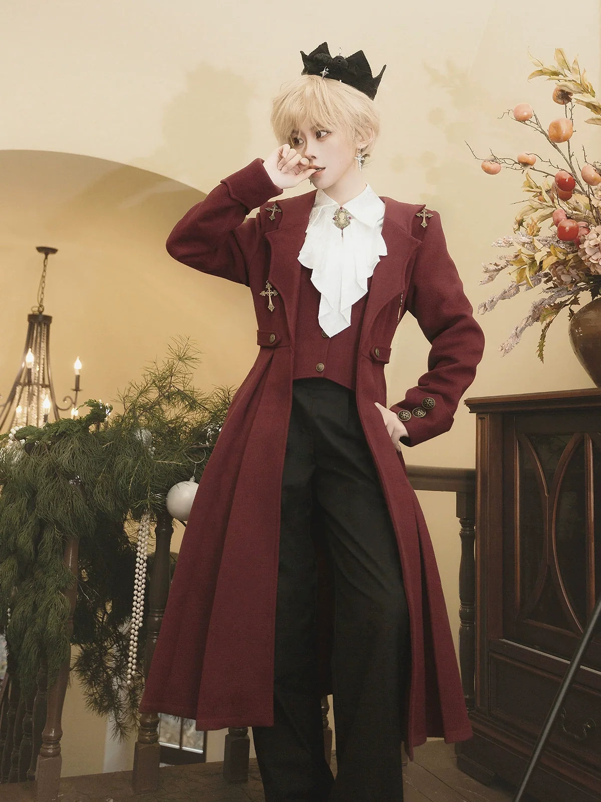 The Legend of Dracula - Gothic Ouji Lolita Winter Coat Set
