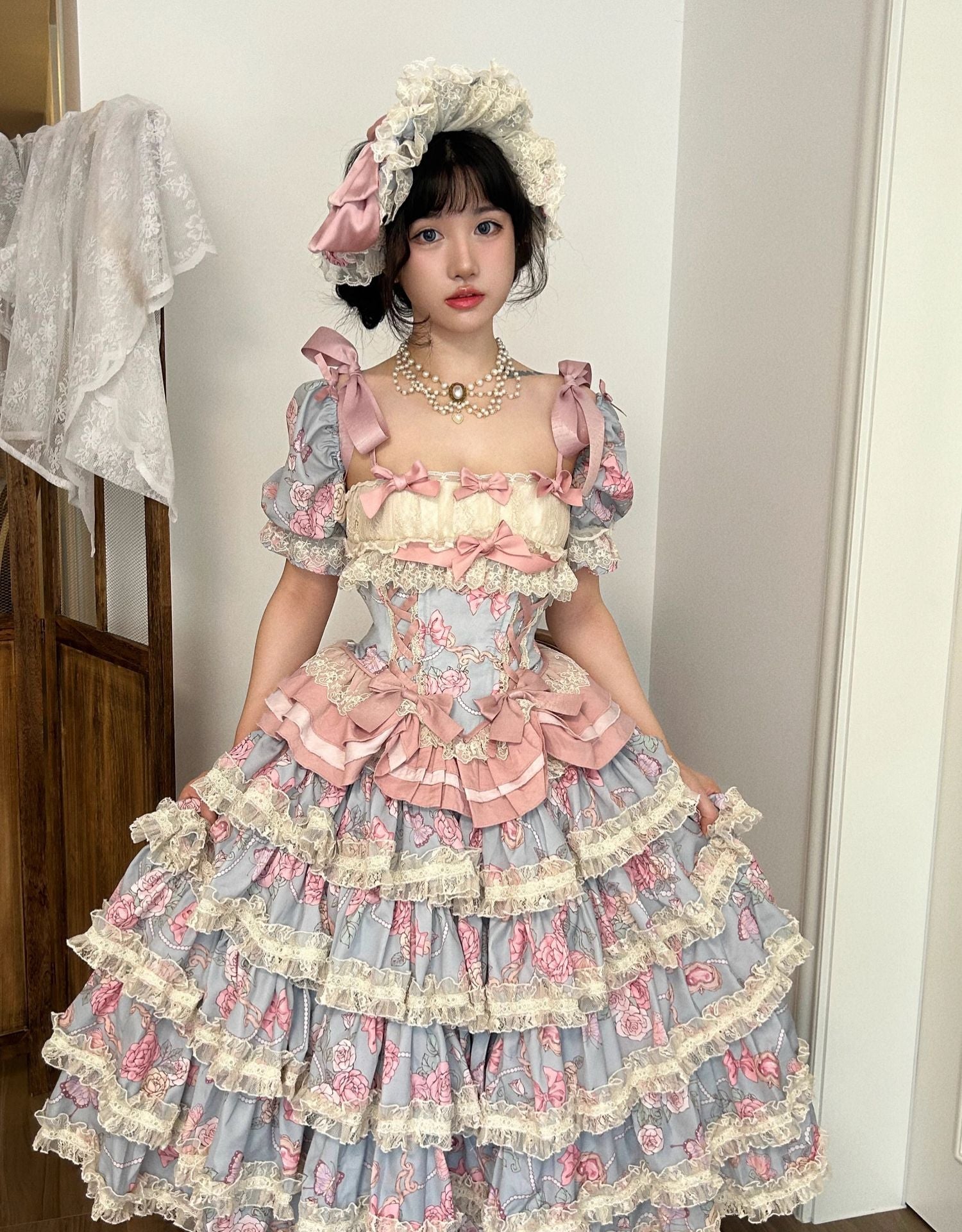 Jewel Rose - Plus Size Sweet Lolita Skirt Set in Separate Pieces