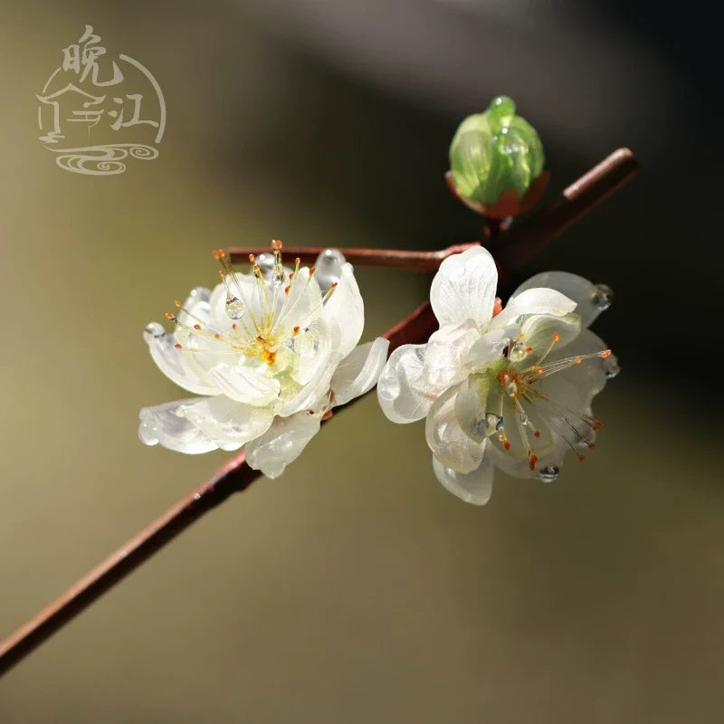 Green Plum Hair Stick | Ancient Chinese Hair Accessory