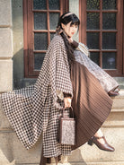 Song Dynasty Modern Hanfu Outerwear Changgan Temple Beizi and Wrap Skirt - 暖秋 Warm Autumn (Preorder)