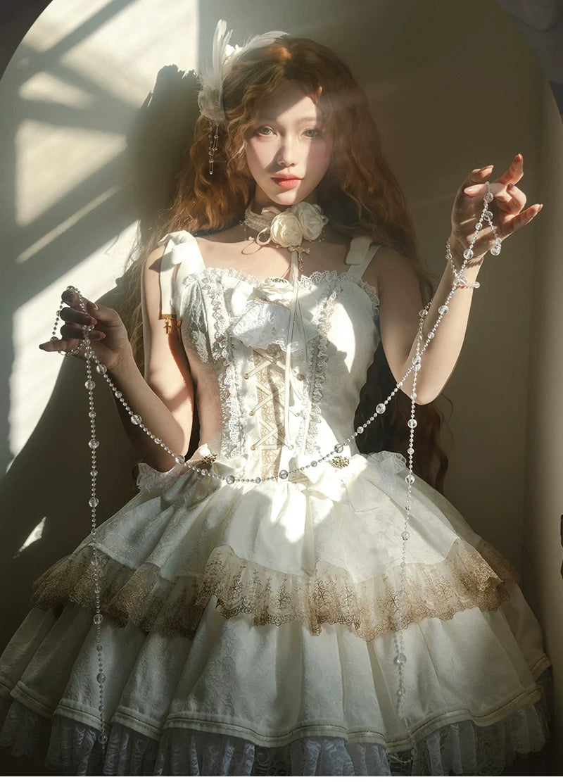 Black Lady - Gothic Lolita JSK Dress Set