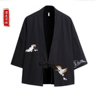 Lingtian | Black Uni-Sex Asian Robe / Kimono (凌天)