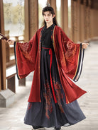 Crimson Dragon | Wei Jin Dynasty Hanfu Set