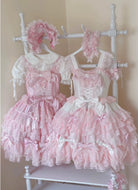 Love Descends - Wedding Lolita Jumper Dress, White Shirt