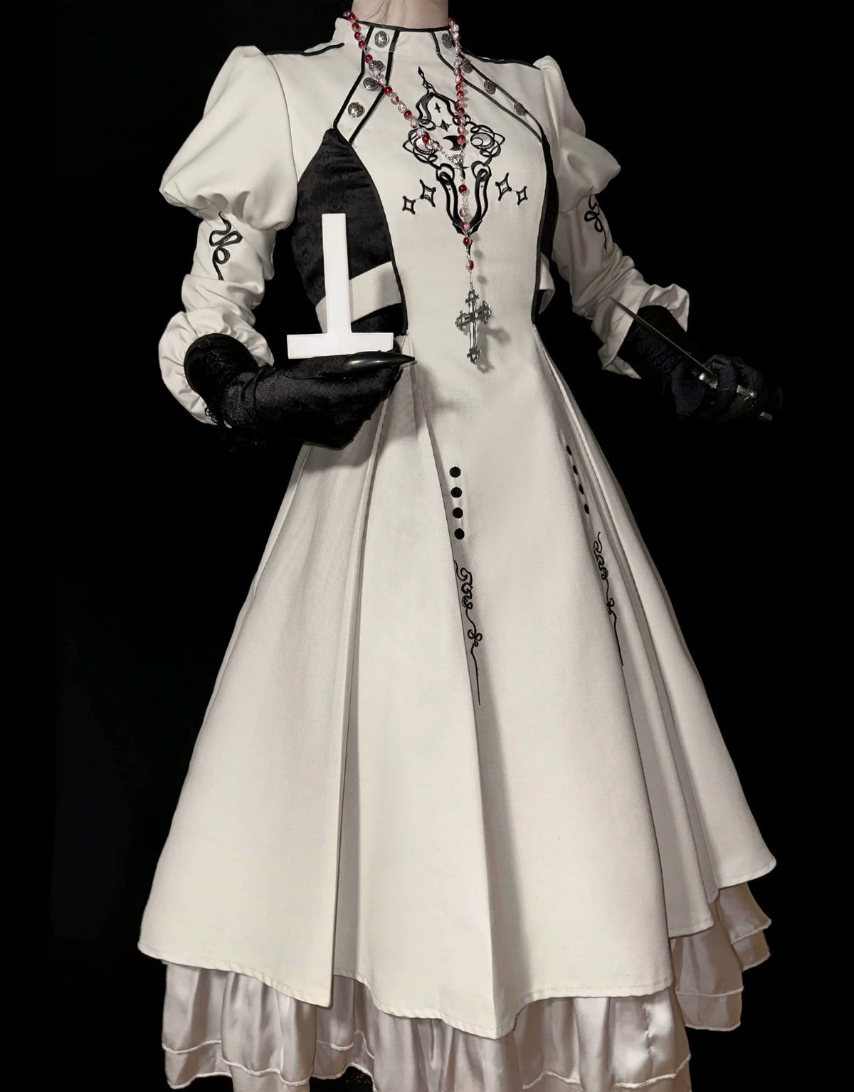 Full Moon Charm - Gothic Lolita OP Dress Dark Themed Dress Short Style