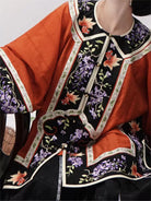 Lian Yi 涟漪 Pond Ripples Qing Dynasty Han Woman's Embroidered Goldfish Round Collar Magua & Pants
