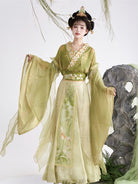 Wei Jin Dynasty Qiyao Ruqun Hanfu | Lily Blooms 郁见芳华