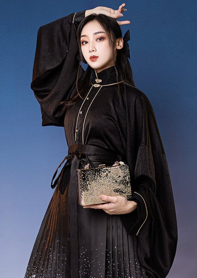 Moon River | Modern Black Blouse (月生春江)
