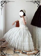 Star and Sea - Classic Lolita Petticoat Adjustable Tiered Ruffle Skirt
