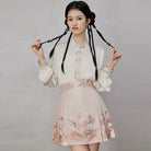 Ming Dynasty Modern Hanfu, Mamianqun, Rose 鎏金玫瑰 (Preorder)