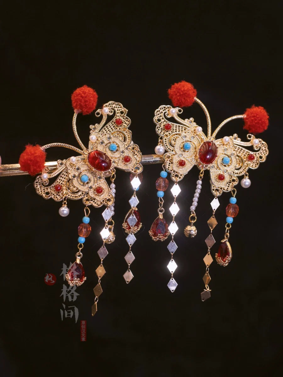 Hair Pins: Butterfly Opera