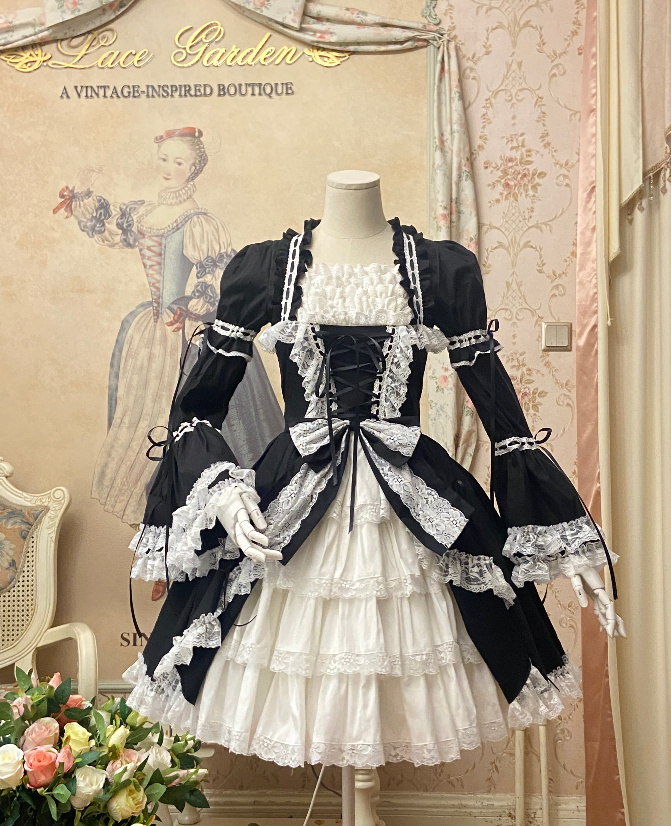 Miss Rella - Old School Lolita OP Dress, Front Opening