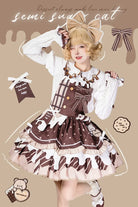 Chocolate Milk Pie - Sweet Lolita Jumper Dress Summer Salopette