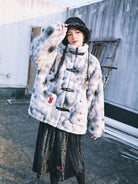 New Chinese Style Faux Rabbit Plush Fur Jacket - Yinhu 寅虎