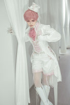 Night of Swordsmanship - Ouji Lolita Long Coat Male Lolita Sleeveless Coat