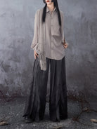 New Chinese Style Drape Long Sleeve Top - Floating Bamboo Leaf 竹叶飘片 (Preorder)