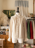 Forest Basket - Elegant Lolita Shirt Retro Dual Collar Versatile Shirt