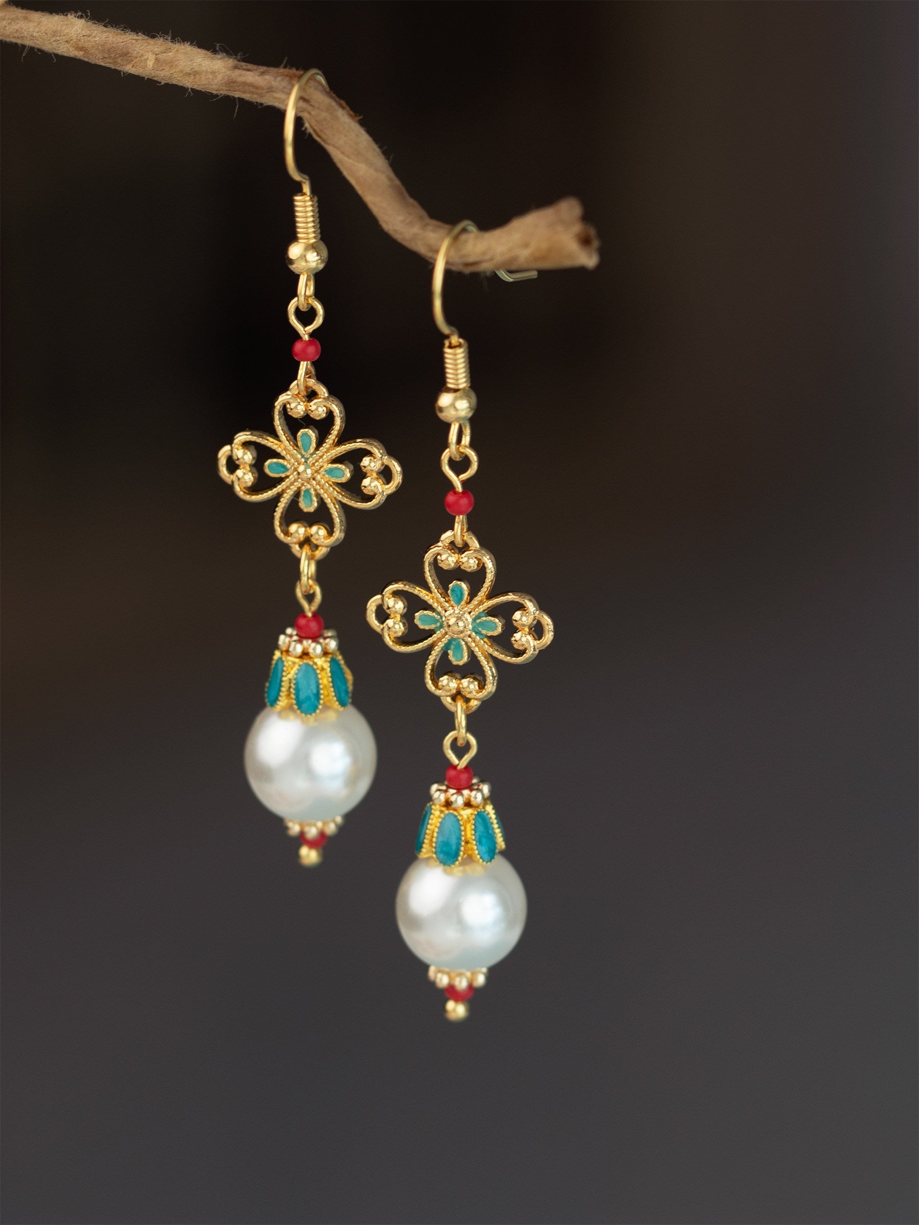 Joy of Life Antique Earrings | Hanfu Jewelry
